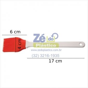 Pincel em Silicone SPIN - Vermelho