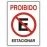 Placa Sinalização - Proibido Estacionar