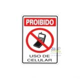 Placa Sinalização - Proibido Uso de Celular