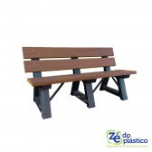 Banco de Jardim Madeira Plástica - 3 Lugares