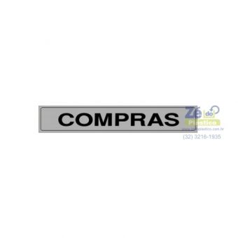 Placa Sinalização - Compras