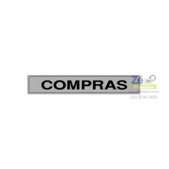 Placa Sinalização - Compras