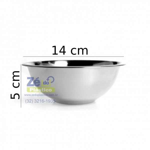 Tigela Inox tipo Bowl 14 cm - X0011