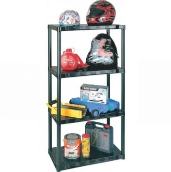 Estante Plástica com 4 Prateleiras - Linha Doméstica R08
