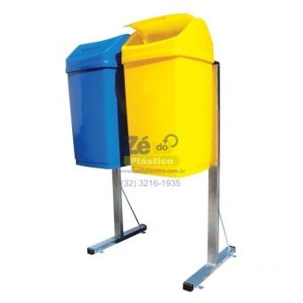 Kit 2 Lixeiras para Coleta Seletiva