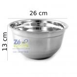Tigela Funda Inox tipo Bowl 26 cm - X0065