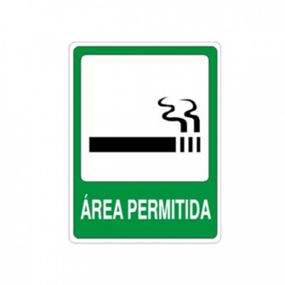 Placa Sinalização - Permitido Fumar