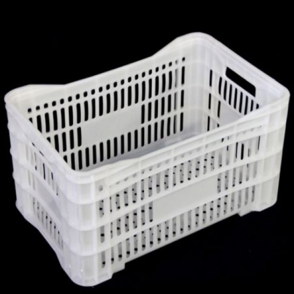 Caixa de Mercado Branca (PEAD) - 50 Litros