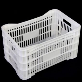 Caixa de Mercado Branca (PEAD) - 50 Litros