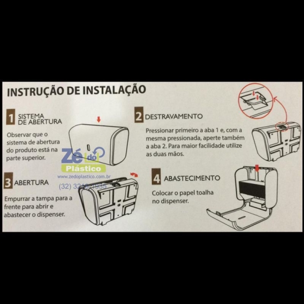 Suporte Papel Toalha Compacto - Fumê