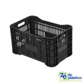 Caixa de Mercado Preta - 50 Litros