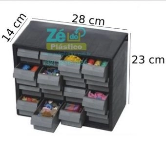 Gaveteiro - 16 Gavetas Pequenas 7000