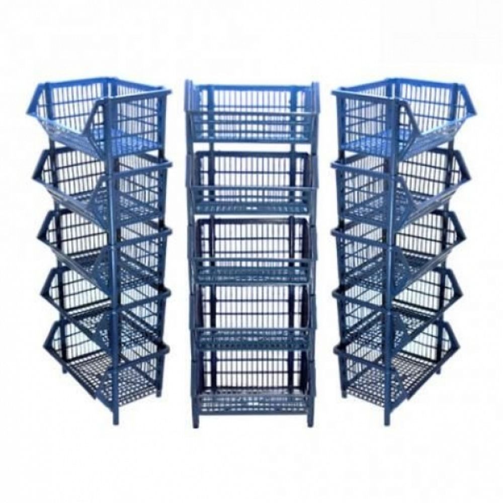 Cesto Expositor Empilhável Médio - Azul