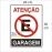 Placa Sinalização - Proibido Estacionar Garagem