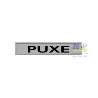 Placa Sinalização - Puxe
